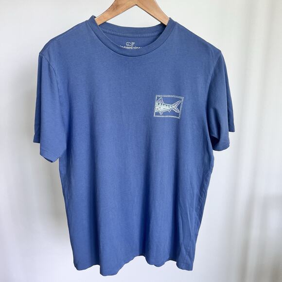 Martha's Vineyard Mens T- shirt Short Sleeve Sz Small Blue Graphic‎ Grand Slam - Picture 1 of 8